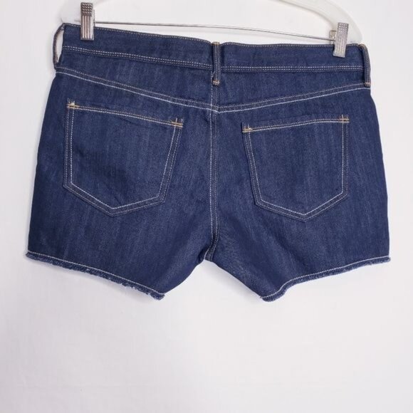Old Navy Diva Dark Wash Cutoff Frayed Hem Denim Jean Shorts Women's Size 8 - Picture 4 of 10